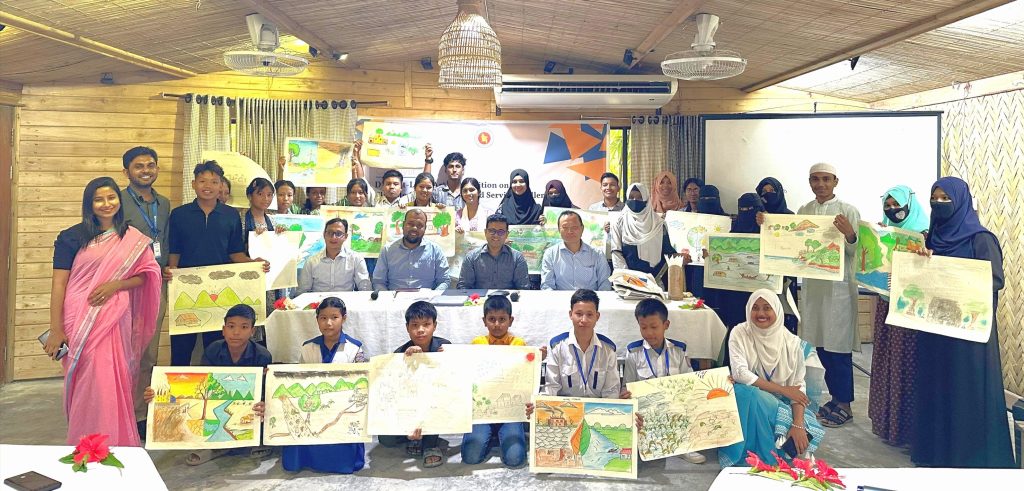 District-Level Art Competition in Bandarban Showcases Youth Creativity on Climate Change and SRHR
