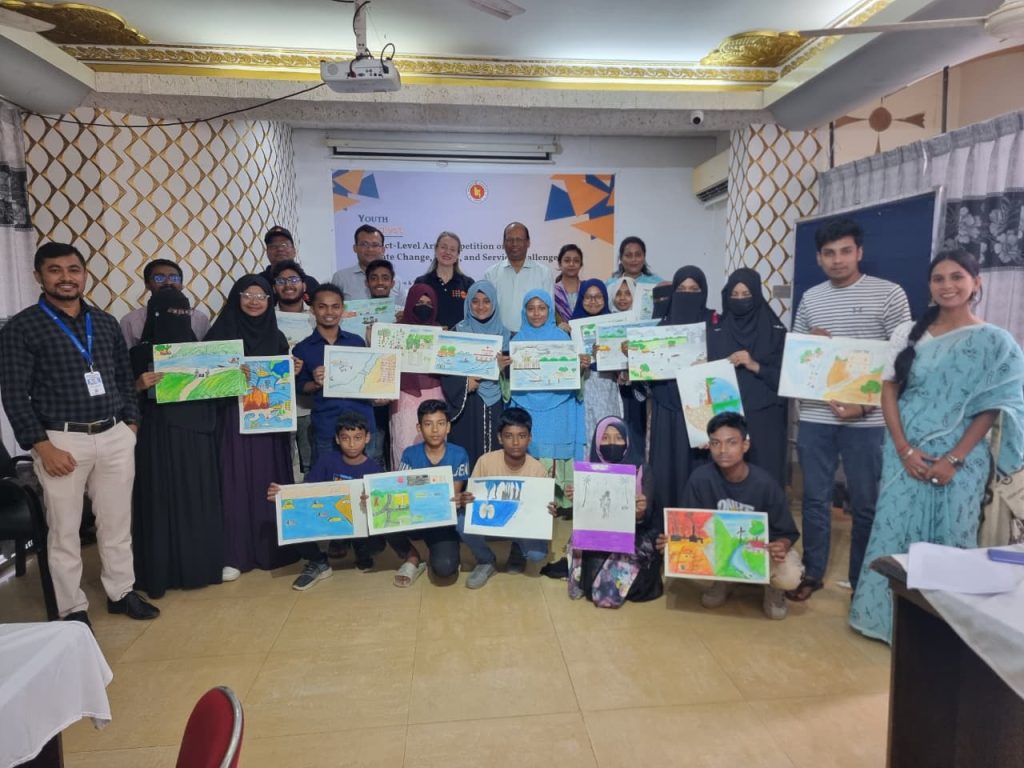 Youth Voices Through Art: District-Level Competition on “Climate Change, SRHR, and Service Challenges” Held in Noakhali