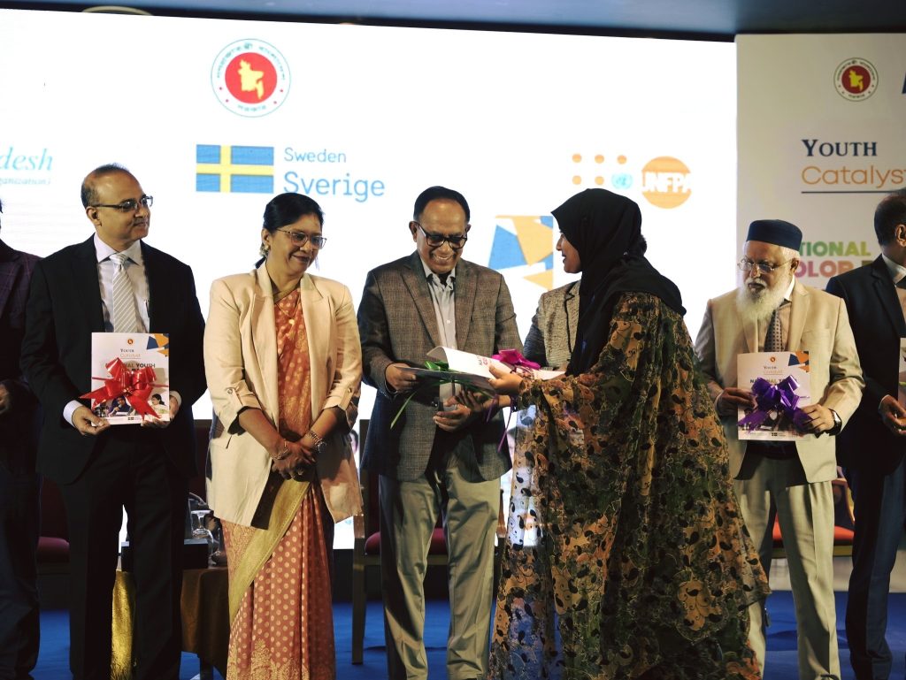 National Youth Color Paper on SRHR and Climate Resilience Handover in Bangladesh